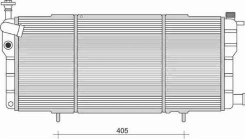 Magneti Marelli 350213984000 - Радиатор, охлаждение двигателя unicars.by