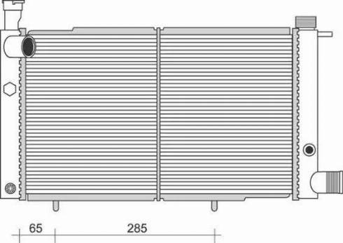 Magneti Marelli 350213982000 - Радиатор, охлаждение двигателя unicars.by