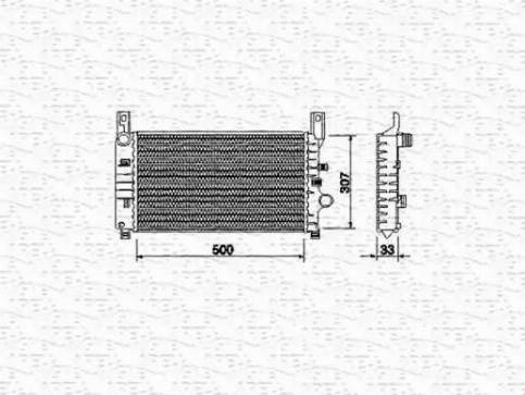 Magneti Marelli 350213492000 - Радиатор, охлаждение двигателя unicars.by