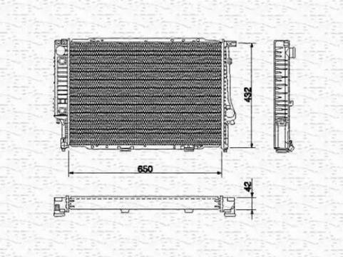 Magneti Marelli 350213423000 - Радиатор, охлаждение двигателя unicars.by