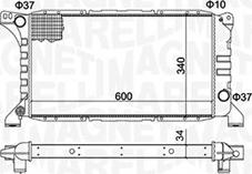 Magneti Marelli 350213193500 - Радиатор, охлаждение двигателя unicars.by