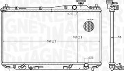 Magneti Marelli 350213182700 - Радиатор, охлаждение двигателя unicars.by