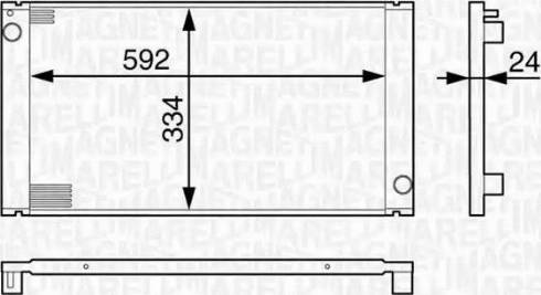 Magneti Marelli 350213127800 - Радиатор, охлаждение двигателя unicars.by