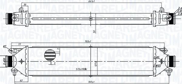 Magneti Marelli 351319204100 - Интеркулер, теплообменник турбины unicars.by