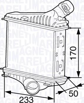 Magneti Marelli 351319202660 - Интеркулер, теплообменник турбины unicars.by