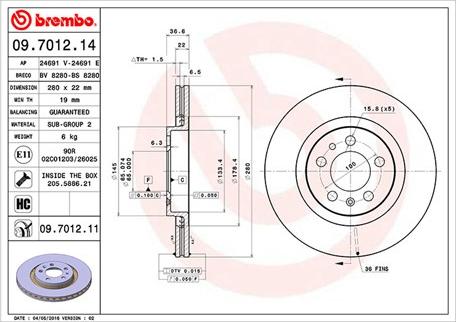 Magneti Marelli 360406049500 - Тормозной диск unicars.by