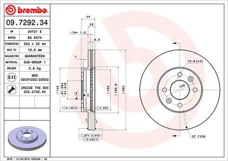 Magneti Marelli 360406043300 - Тормозной диск unicars.by