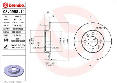 Magneti Marelli 360406042100 - Тормозной диск unicars.by