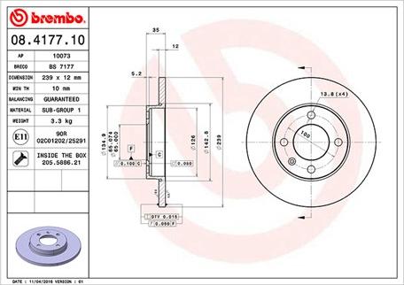 Magneti Marelli 360406047900 - Тормозной диск unicars.by