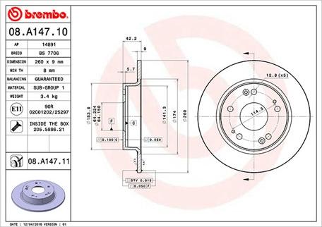 Magneti Marelli 360406065500 - Тормозной диск unicars.by