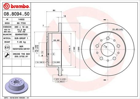 Magneti Marelli 360406065100 - Тормозной диск unicars.by