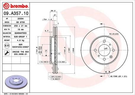 Magneti Marelli 360406063700 - Тормозной диск unicars.by