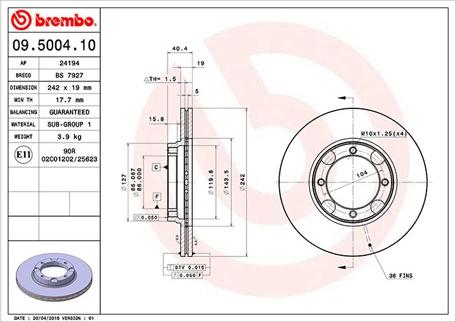 Magneti Marelli 360406000200 - Тормозной диск unicars.by