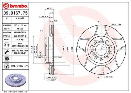 Magneti Marelli 360406002005 - Тормозной диск unicars.by