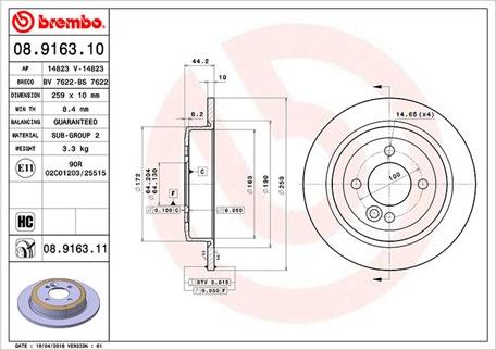 Magneti Marelli 360406002800 - Тормозной диск unicars.by