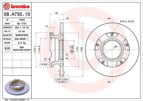 Magneti Marelli 360406080300 - Тормозной диск unicars.by