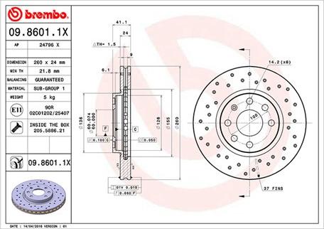 Magneti Marelli 360406039502 - Тормозной диск unicars.by