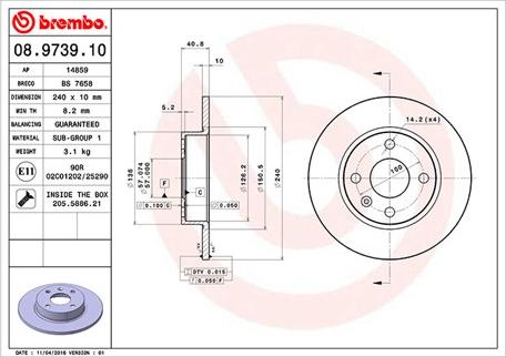 Magneti Marelli 360406039800 - Тормозной диск unicars.by