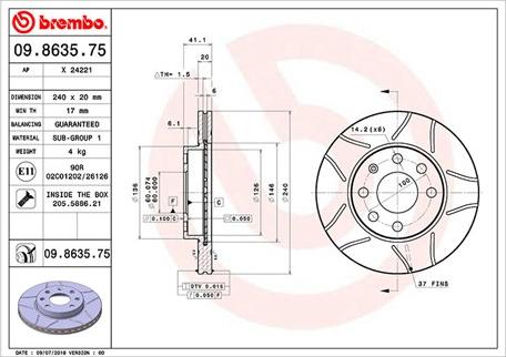 Magneti Marelli 360406039305 - Тормозной диск unicars.by