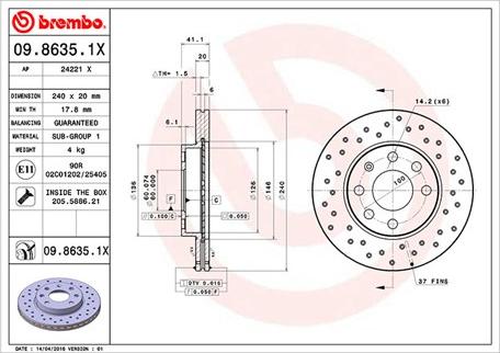 Magneti Marelli 360406039302 - Тормозной диск unicars.by