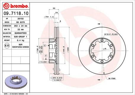 Magneti Marelli 360406036000 - Тормозной диск unicars.by