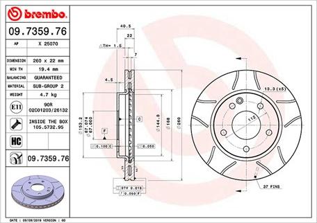 Magneti Marelli 360406032705 - Тормозной диск unicars.by