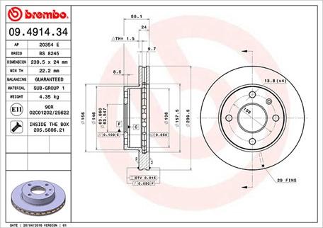 Magneti Marelli 360406024800 - Тормозной диск unicars.by