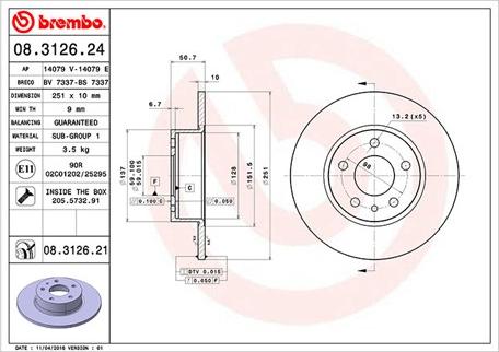 Magneti Marelli 360406021100 - Тормозной диск unicars.by