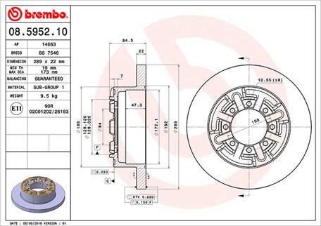 Magneti Marelli 360406022900 - Тормозной диск unicars.by