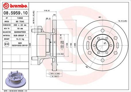 Magneti Marelli 360406022800 - Тормозной диск unicars.by