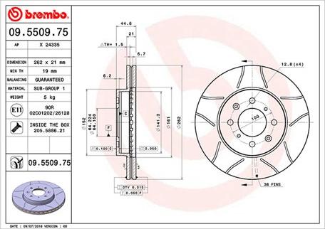 Magneti Marelli 360406027705 - Тормозной диск unicars.by