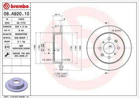 Magneti Marelli 360406079400 - Тормозной диск unicars.by