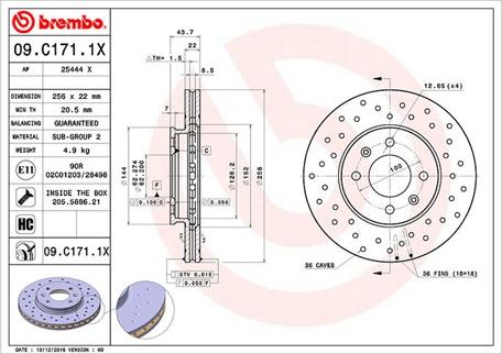 Magneti Marelli 360406146002 - Тормозной диск unicars.by