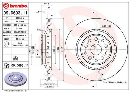 Magneti Marelli 360406169001 - Тормозной диск unicars.by