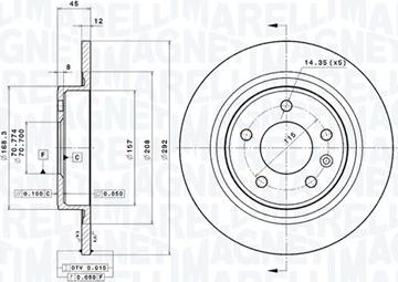 Magneti Marelli 360406107601 - Тормозной диск unicars.by