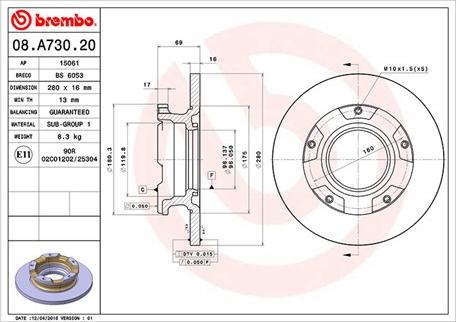 Magneti Marelli 360406111200 - Тормозной диск unicars.by