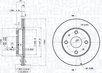 Magneti Marelli 360406132201 - Тормозной диск unicars.by