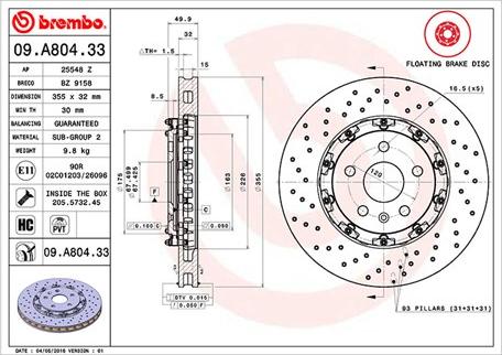 Magneti Marelli 360406129503 - Тормозной диск unicars.by