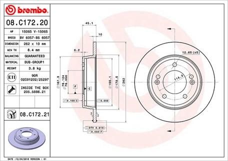 Magneti Marelli 360406121600 - Тормозной диск unicars.by