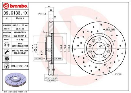 Magneti Marelli 360406176802 - Тормозной диск unicars.by