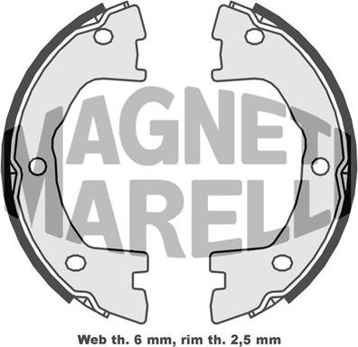 Magneti Marelli 360219198302 - Тормозные башмаки, барабанные unicars.by