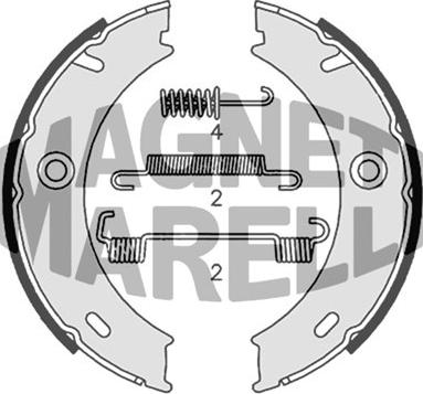 Magneti Marelli 360219198375 - Тормозные башмаки, барабанные unicars.by