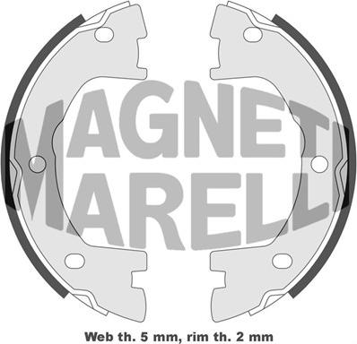 Magneti Marelli 360219198295 - Тормозные башмаки, барабанные unicars.by