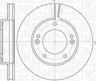 Magneti Marelli 361302040462 - Тормозной диск unicars.by