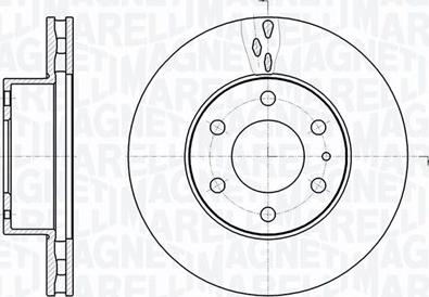 Magneti Marelli 361302040482 - Тормозной диск unicars.by