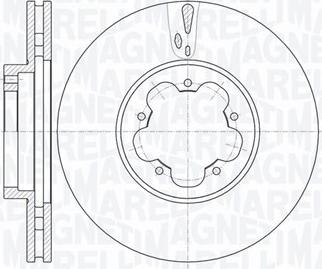 Magneti Marelli 361302040542 - Тормозной диск unicars.by