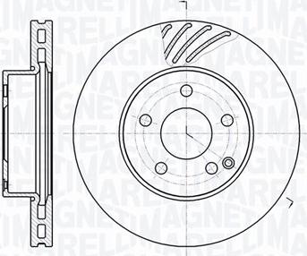 Magneti Marelli 361302040558 - Тормозной диск unicars.by