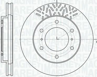 Magneti Marelli 361302040506 - Тормозной диск unicars.by