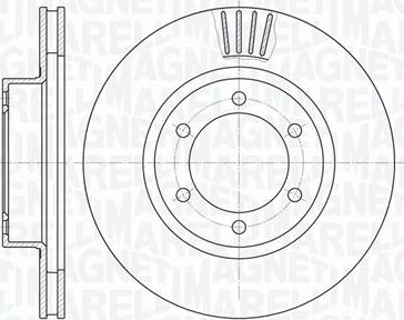 Magneti Marelli 361302040510 - Тормозной диск unicars.by