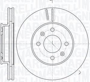 Magneti Marelli 361302040536 - Тормозной диск unicars.by